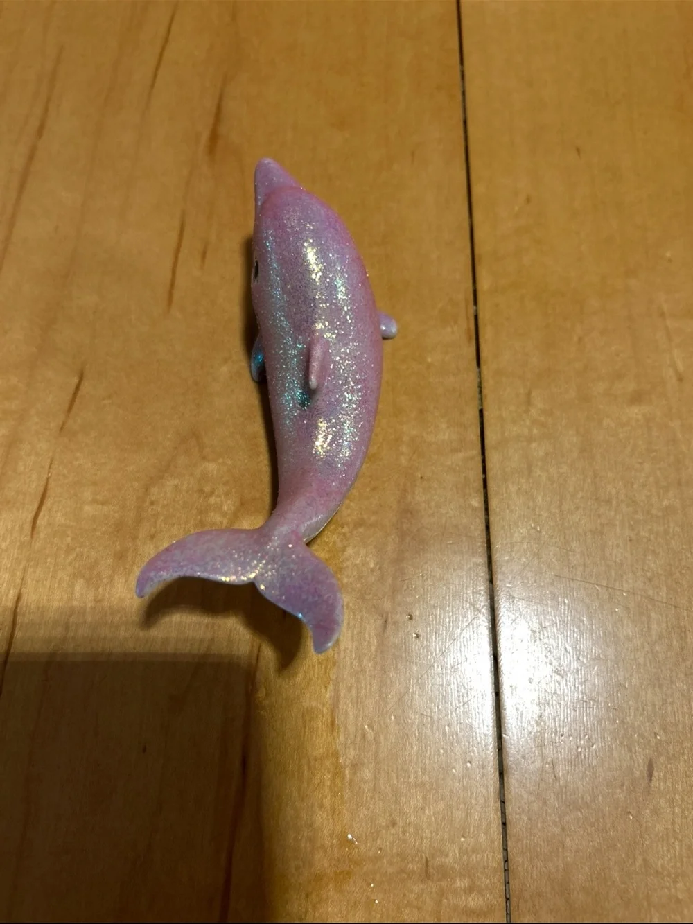 Mattel Glitter Pink Dolphin Figurine - Iridescent Finish from Barbie